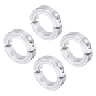 4pcs Double Split Clamp-On Shaft Collar for 1-1/2" Shaft, Two-Piece Clamping Collar, 2-3/8" OD, 9/16" Thickness, Aluminum Alloy Set Screw Split Collar Clamp
