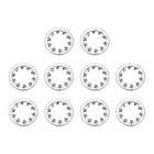 10Pcs 1/2 Internal Tooth Lock Washer, 304 Stainless Steel Multi-Tooth Star Washer Locking Fastener, Silver Tone