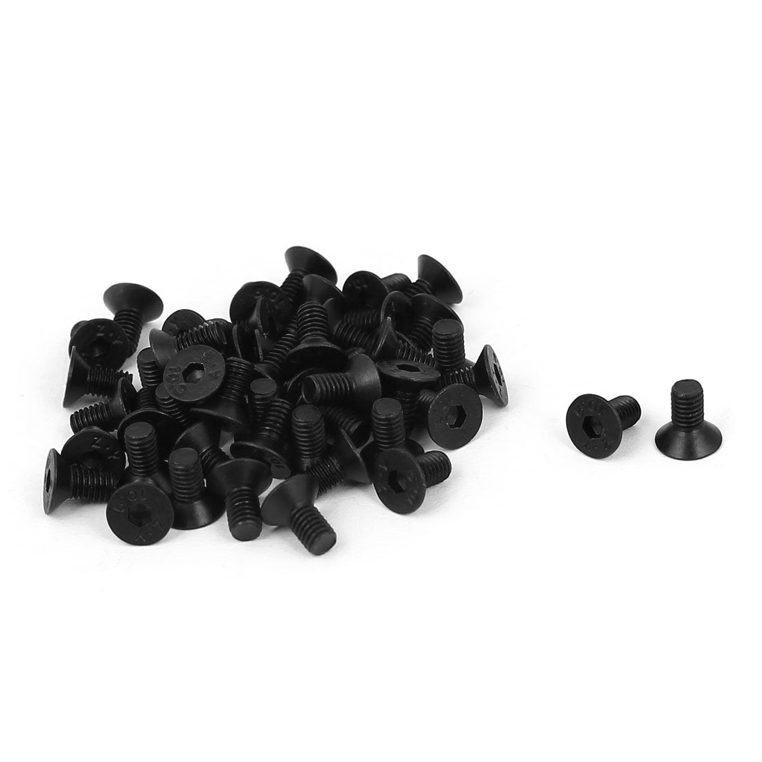 M3x6mm 10.9 Carbon Steel Countersunk Head Hex Socket Screw (Pack of 50)