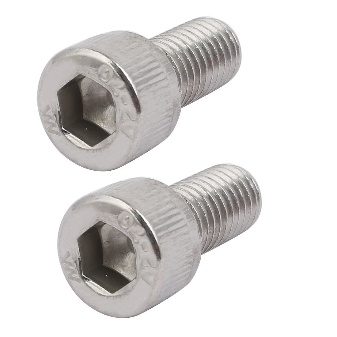 M10x20mm 304 Stainless Steel Left Hand Thread Hex Socket Cap Screw Fastener 2pcs