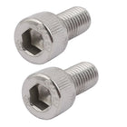 M10x20mm 304 Stainless Steel Left Hand Thread Hex Socket Cap Screw Fastener 2pcs