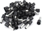 50 x Insulated Ferrule Terminal Wire Connector Black E10-12 8AWG 10mm2