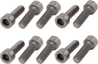 10 Pcs M6x20mm Thread Hex Socket Drive Cap Head Titanium Screw