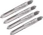 Metric Hand Tap M6 Thread 0.75 Pitch 3 Straight Flutes H2 Alloy Tool Steel Bottom & Taper Screw Tap Set Tapping Tools for Repairing 2 Pairs