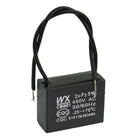 Black 450VAC 2Uf Cable Terminal Motor Running Capacitor Cbb61
