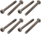 8 Pcs M2x20mm Thread Phillips Drive Pan Head Titanium Screw