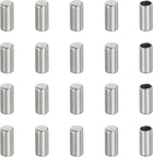 20 Pcs Stainless Steel Cord End Caps, 1.5 mm End Cap Barrel Beads Leather Cord End Caps for Jewelry Making DIY Tassel 5.5 mm Length Silver