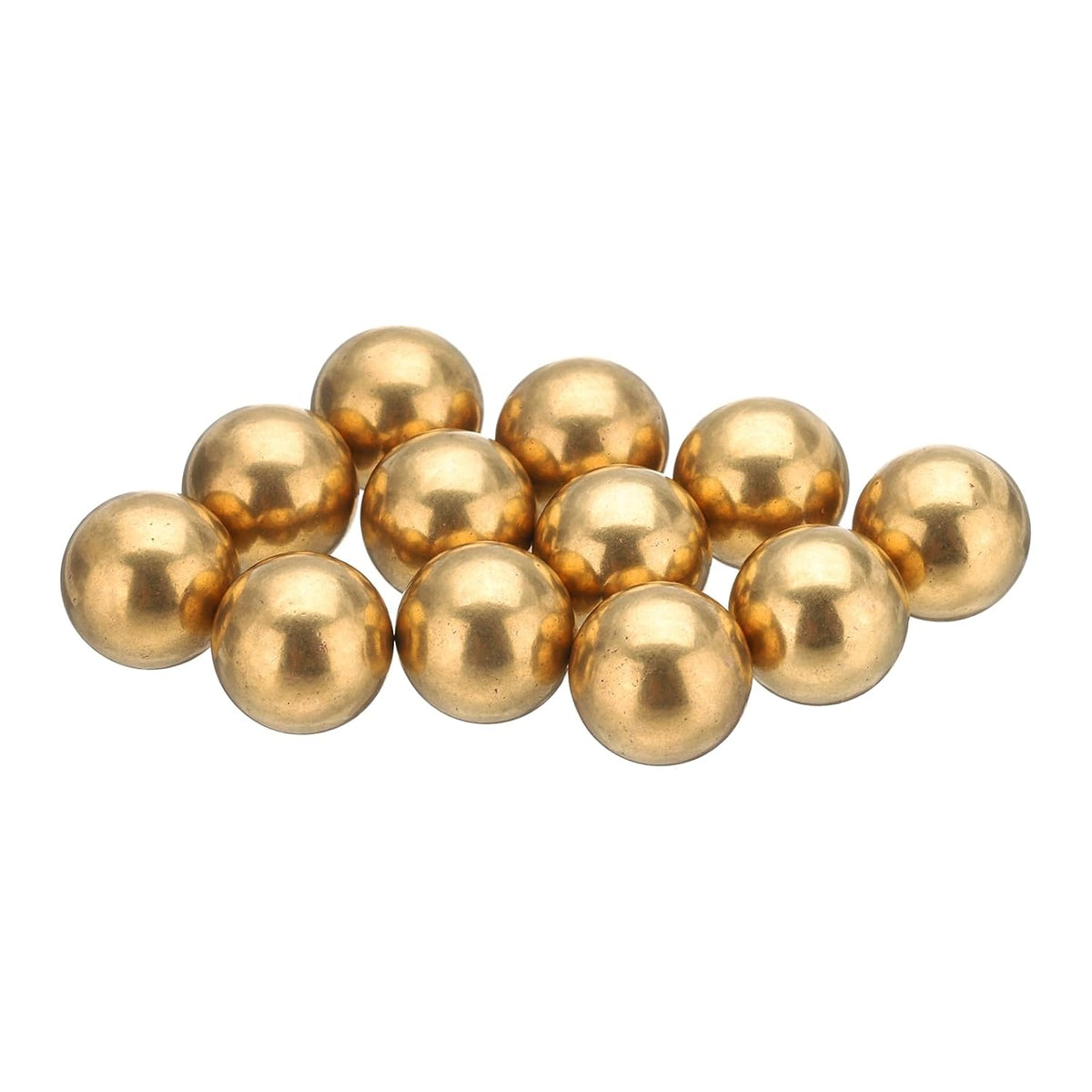 12 Pcs 12 mm Bearing Balls H62 Brass G100 Precision Balls for Industrial Spheres, Machinery, Automotive, and DIY