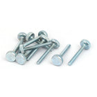 M5x40mm Knurled Head Flat Point Fully Threaded Thumb Screws Fastener 10pcs