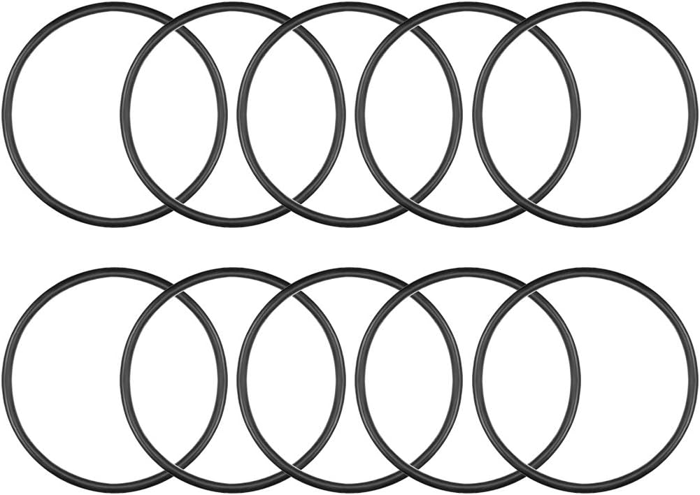 Nitrile Rubber O-Rings 47mm OD 42.2mm ID 2.4mm Width, Metric Nitrile Rubber Sealing Gasket, Pack of 10