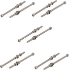 10pcs M4x100mm 304 Stainless Steel Knurled Hex Socket Head Bolts Nuts w Washers