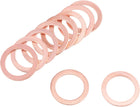50 Pcs M16 x 22mm x 1.5mm Copper Flat Washer Sealing Ring for Screw Bolt Nut