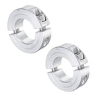 2pcs Double Split Clamp-On Shaft Collar for 7/8" Shaft, Two-Piece Clamping Collar, 1-5/8" OD, 1/2" Thickness, Aluminum Alloy Set Screw Split Collar Clamp