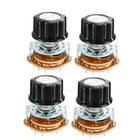 2P6T 2 Pole 6 Throw 1Deck Band Channel Rotary Switch Selector with Plastic Knob 4Pcs