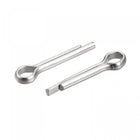 Split Cotter Pin, 2.5mm x 10mm Stainless Steel Clip Fastener Fitting for Automotive, Mechanics, Silver Tone, 90Pcs