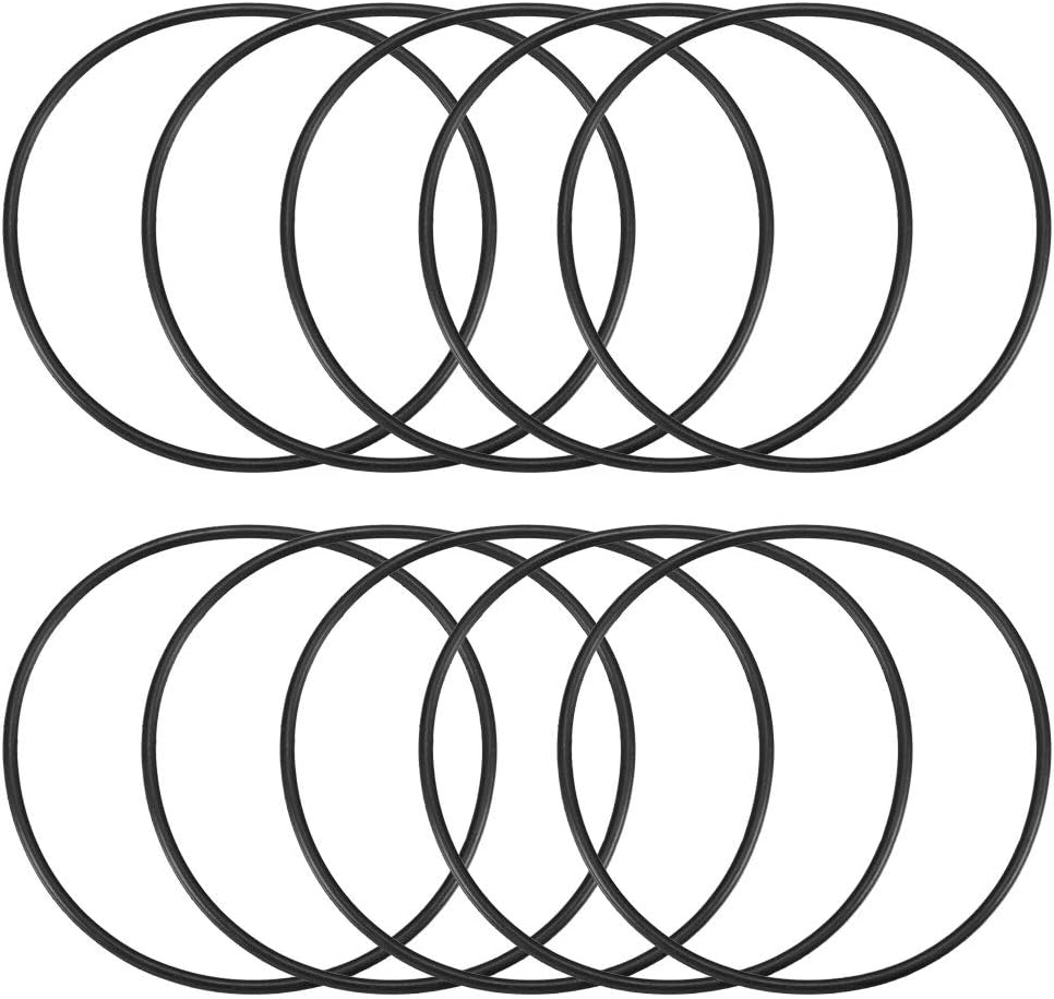 Nitrile Rubber O-Rings 80mm OD 75mm ID 2.3mm Width, Metric Sealing Gasket, Pack of 10