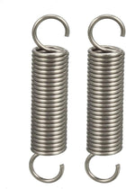 Extended Tension Spring Wire Diameter 0.047", OD 0.39", Free Length 1.97" Stainless Steel Small Dual Hook Tension Spring for Machinery Construction Industrial 2pcs