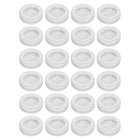 24Pcs Rubber Grommets 7/8" (22mm) Drill Hole, 11/16" (18mm) ID Double Sided Hole Plugs Ring Gasket for Firewall Cable Wire Protecting, White