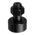 CF18 Cam Follower KR40 Needle Roller Bearing, Chrome Steel Track Runner Bearings, 19mm Roller Dia M18x1.5mm Male Thread Stud Type Black Oxide for Machine Tool Guide Rail