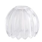 LinkMejor Tulip Lamp Shades Replacement, 1.42" Fitter Opening Clear Glass Sconce Shade Heavy and Thick for Wall Sconces Pendant Lights Ceiling Lights Chandelier,1 Pack