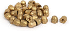 30pcs M5 Female Thread Nut DIN1587 Dome Cap Head Hex Brass Tone