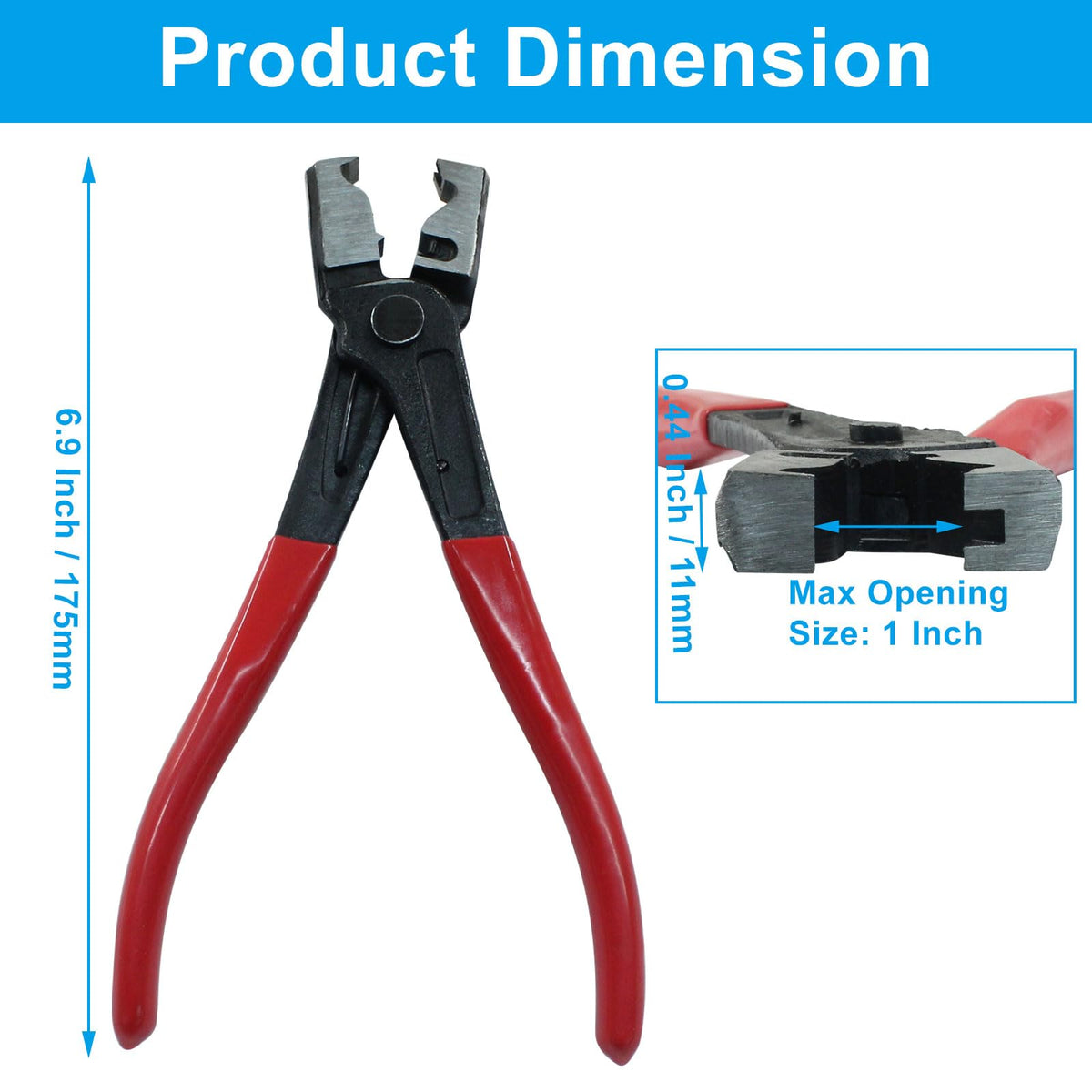 LinkMejor Clic-R Hose Clamp Plier, Forged Steel Spring Tool