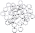 50 Pcs M5 Flat Washer, 5x10x1mm Thickened 304 Stainless Steel Flat Spacers for Screw, Bolt, Automotive, Industrial Machinery