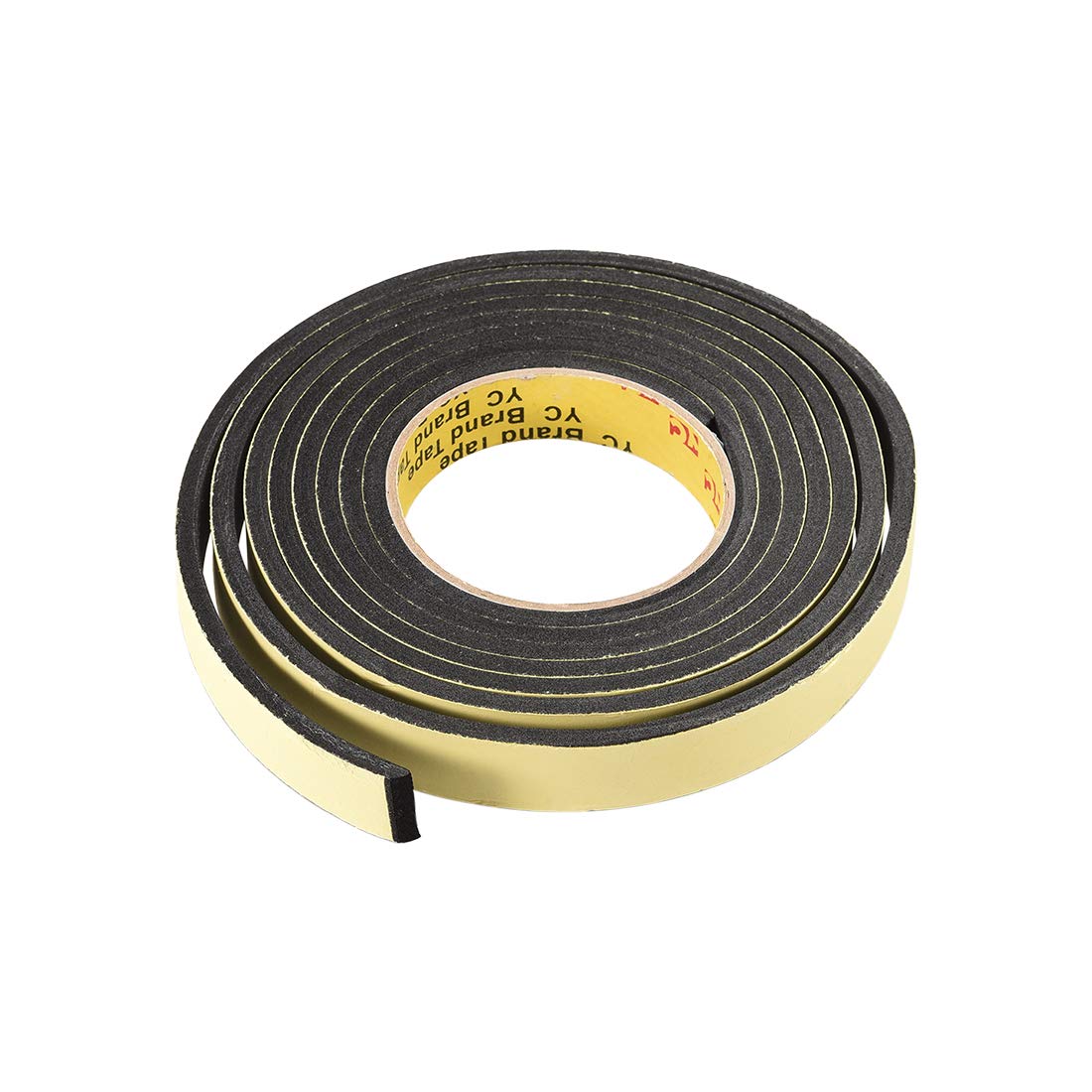 Sponge Tape, EVA Single Sided Sealing Foam Tape, 3 Meters Length, 20mm Width, 5mm Thick, Black