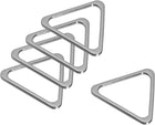 LinkMejor Metal Triangle Ring Buckle 35mm(1.38") Inner Width for DIY Silver Tone 15pcs