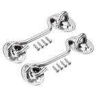 3" Cabin Hook Eye Latch Gate Door Swivel Window Door Hook Stainless Steel with Mounting Screws 2pcs