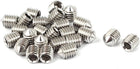 M6 x 8mm Hex Socket Cone Point Set Grub Screw Silver Tone 25 Pcs