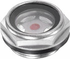 Air Compressor Oil Level Gauge Sight Glass M26x1.5mm Male Threaded Aluminum Glass Liquid Indicator Sight Window
