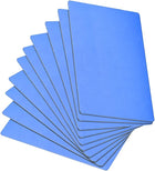 Blank Metal Business Card 88x53x0.6mm Anodized Aluminum Plate for DIY Laser Printing Blue 10 Pcs
