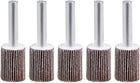 0.63-inch Flap Wheel 80 Grits 1/4-inch Shank Sanding Disc Abrasive Wheel 5 Pcs