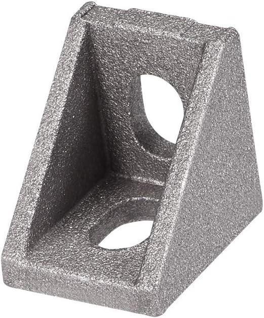 Inside Corner Bracket Gusset, for 2020 Series Aluminum Extrusion Profile, 25 Pcs (Silver)