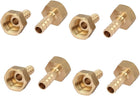3/8BSP Female Thread 8mm Hose Barb Brass Tubing Coupler Connector Fitting 8pcs