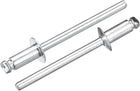 100Pcs 5/32"x5/16" Aluminum Dome-Head Blind Rivets, Open-End Type Blind Rivets for DIY, Sheet Metal, Automotive Repairs, Furniture, Boat, and Duct Work (Silver)