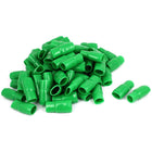PVC Crimp Terminal Wire Cable Connector Sleeve Cap with 100 Piece, 125 mm, Green