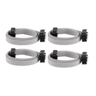 IDC Socket Flat Ribbon Cable Strip, 6 Pin, 6 Wire, 50 cm Long, 4 Pieces