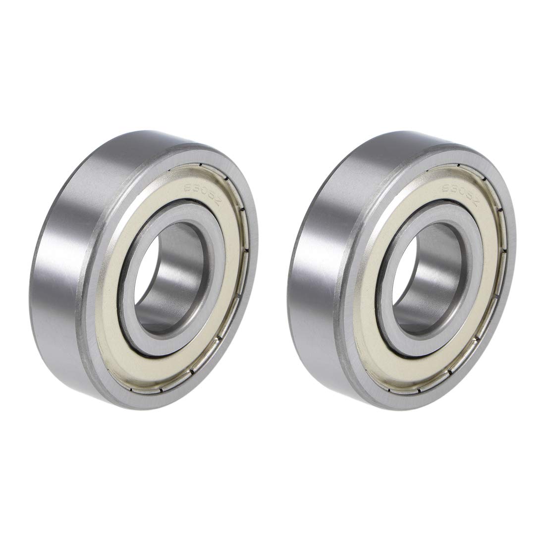 6305ZZ Deep Groove Ball Bearings Z2 25mm x 62mm x 17mm Double Shielded Chrome Steel 2pcs