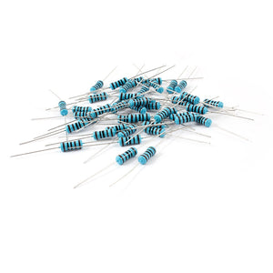 40 Pcs 1W Power 1% 1K Ohm Flameproof Axial Lead Metal Film Resistor