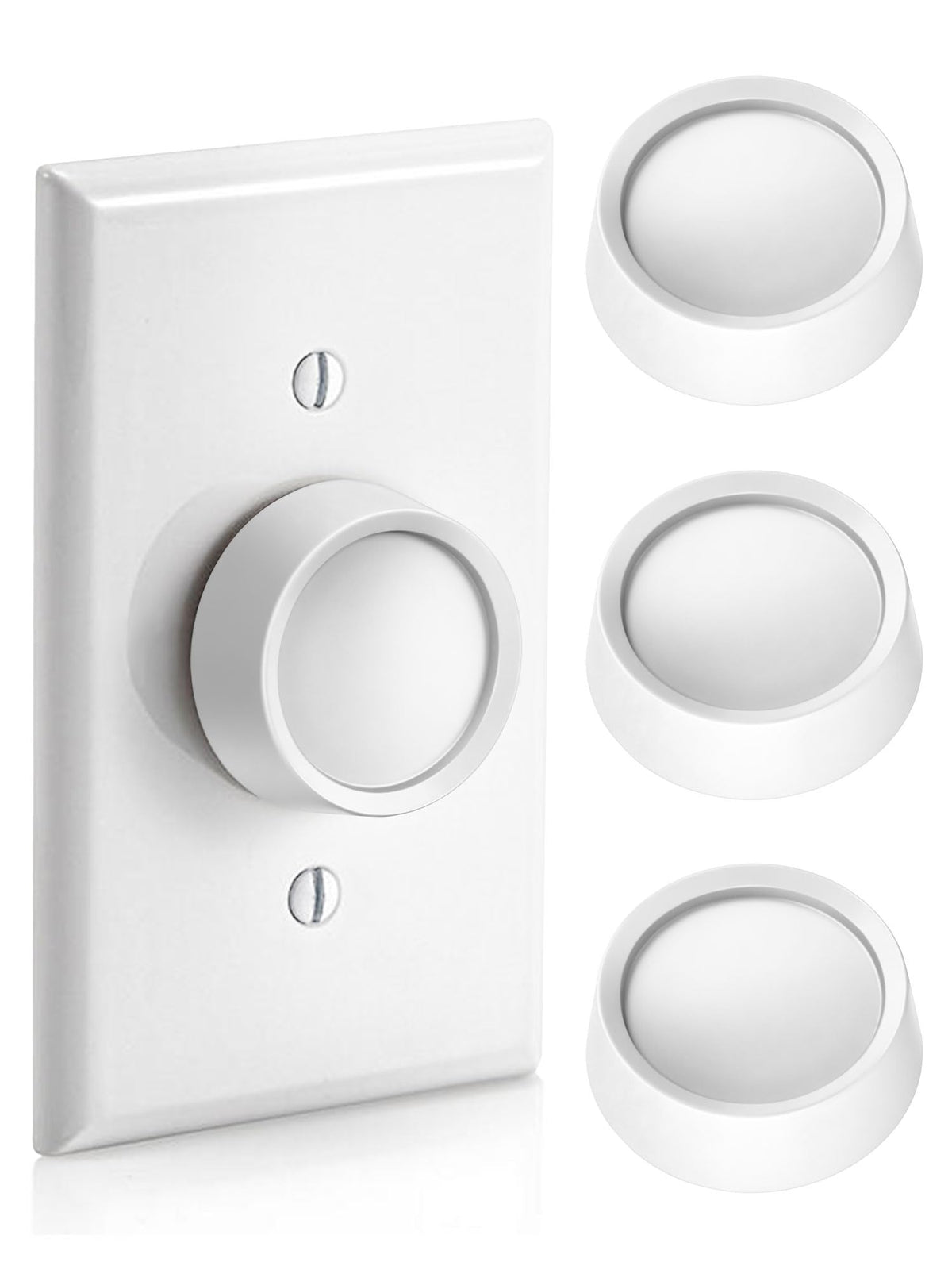LinkMejor 4 Pack Drehdimmerknopf, Weiß