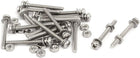 M2.5x25mm 304 Stainless Steel Phillips Pan Head Bolt Screw Nut w Washer 18 Sets