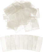 50 Pcs Capiz Shells, 30 mm x 50 mm Natural White Square Mica Sheets Single Hole for DIY Craft Making Wind Chimes Home Decoration Wedding Decorations