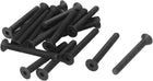 M4 x 35mm Metric Hex Socket Countersunk Head Screw Bolts Black 20PCS