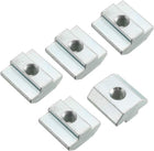 Slide in T-Nut, M6 Threaded for 4040 Series Aluminum Extrusions Profile, Pack of 10