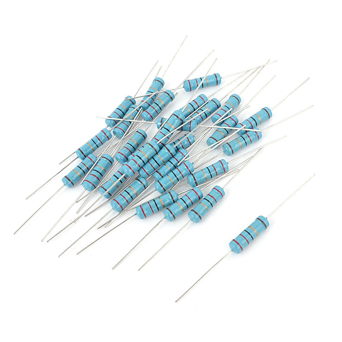 30 Pcs 2W 1% 22 Ohm Flameproof Axial Metal Film Resistor