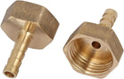 1/2BSP Female Thread 6mm Hose Barb Brass Tubing Coupler Connector Fitting 4pcs
