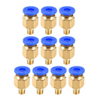 M5 Pneumatic Fitting Push to Connects,for 3D Printer Extruder 4mm OD Hose 1.75mm Filament 10pcs