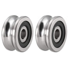 SG25 Deep U Groove Ball Track Guide Bearing 8mmx30mmx14mm Double Sealed (GCr15) Chrome Steel Bearing 2pcs